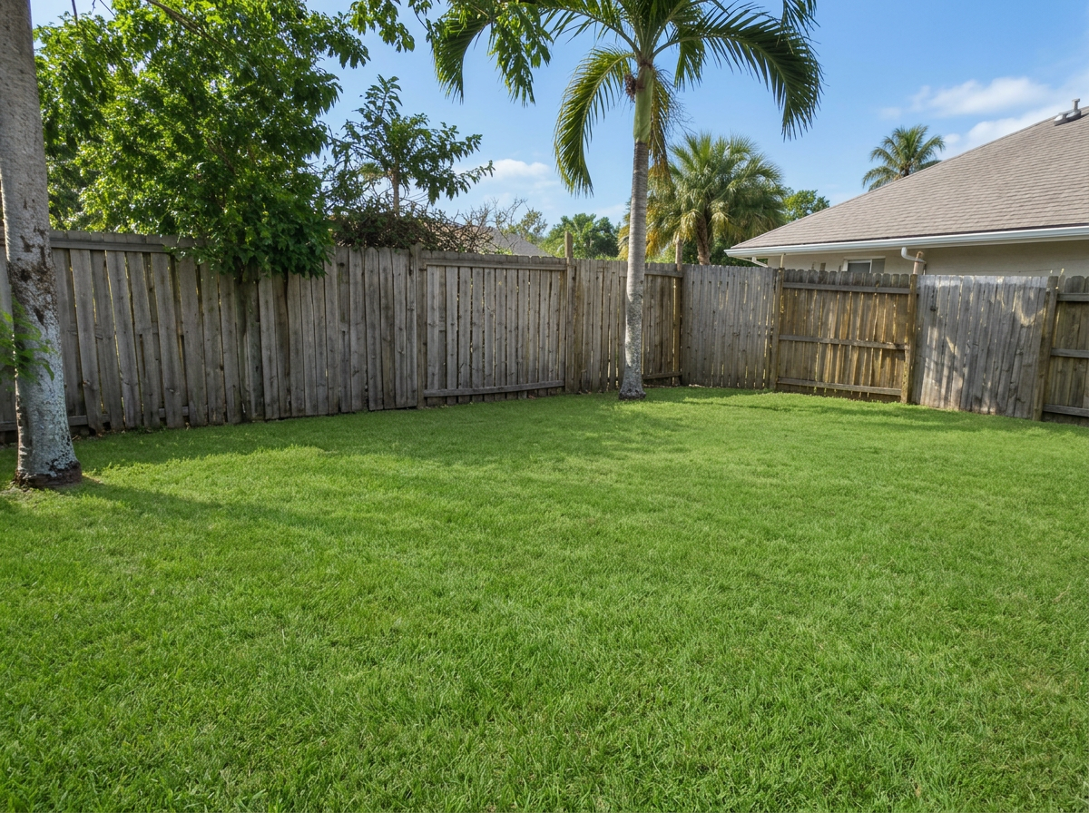 Backyard junk & debris — after