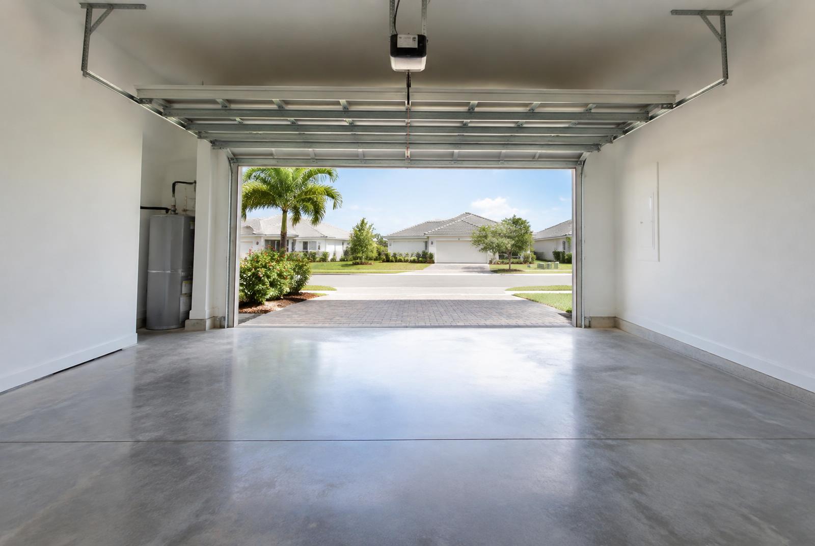 Clean, empty garage after junk removal